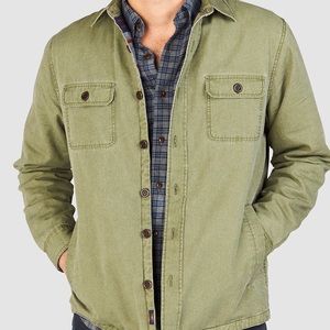 Faherty Brand Blanket Lined CPO Jacket - Olive